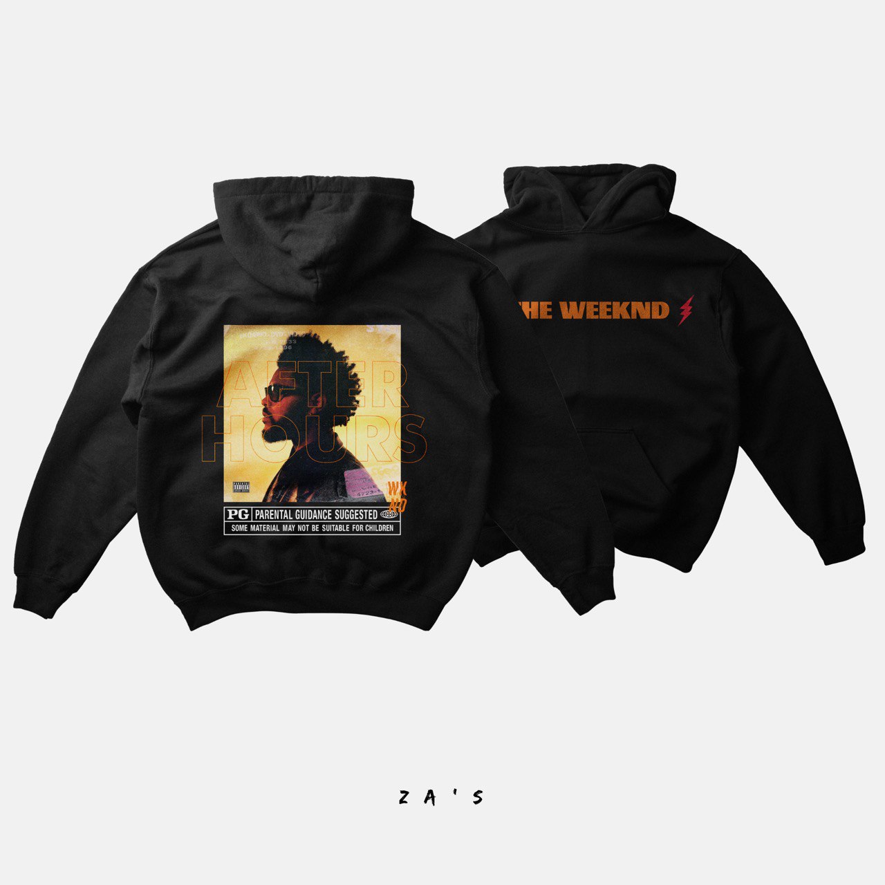 🎶 The Weeknd "After Hours" Hoodie- BLACK